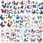 Konsait Kids Tattoos Butterfly Temporary Tattoos, Fake Tattoo Sticker for Girls Kids Women Childrens Birthday Party Bag Filler Gift Birthday Girls Party Favors, 16 Sheets Konsait Kids Tattoos Butterfly Temporary Tattoos, Fake Tattoo Sticker for Girls Kids Women Childrens Birthday Party Bag Filler Gift Birthday Girls Party Favors, 16 Sheets
