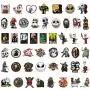 Halloween Stickers, 50pcs The Nightmare Before Christmas Stickers, Laptop Stickers Skateboard Stickers for Teens Vinyl Waterproof Tim Burton Stickers Luggage Bike Computer Stickers Decal