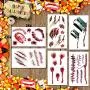 Zombie Makeup, Halloween Zombie Makeup Kit, Scar Tattoos, 5(Large)+6(Small) Pack Fake Scars Tattoos, Halloween Makeup Kit, Zombie Makeup Kit for Kids and Adults, Healthy, Waterproof, Long Last