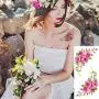 Kotbs 6 Sheets Large Temporary Tattoos Flower Paper Sexy Body Tattoo Sticker for Women & Girl Fake Tattoo (Lily, Peach, Plum, Peony) Kotbs 6 Sheets Large Temporary Tattoos Flower Paper Sexy Body Tattoo Sticker for Women & Girl Fake Tattoo (Lily, Peach, Plum, Peony)