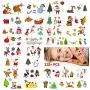 Autocollants temporaires de Noël, Décorations de Noël avec le Père Noël, l'Arbre de Noël, les Chaussettes, les Sacs Cadeaux pour Enfants, Fête de Noël, Tattoos de Noël amusants pour enfants (10 feuilles) Autocollants temporaires de Noël, Décorations de Noël avec le Père Noël, l'Arbre de Noël, les Chaussettes, les Sacs Cadeaux pour Enfants, Fête de Noël, Tattoos de Noël amusants pour enfants (10 feuilles)