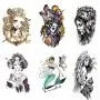 Pinkiou Full Arm Sticker Women Sexy Temporary Tattoo Sticker Waterproof Fake Body Art Sticker (6 sheets) Pinkiou Full Arm Sticker Women Sexy Temporary Tattoo Sticker Waterproof Fake Body Art Sticker (6 sheets)