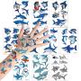 Shark Tattoos(83PCS),Konsait Ocean Sea Themed Shark Temporary Tattoo Body Stickers Costume Accessories for Baby Boy Girl Birthday Party Favor Supplies Decor Goodie Party Bag Fillers