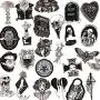 50PCS Gothic Stickers for Water Bottle,Black White Skull Stickers,Waterproof Vinyl Stickers Perfect for Hydro Flask Laptop Phone Car Skateboard 50PCS Gothic Stickers for Water Bottle,Black White Skull Stickers,Waterproof Vinyl Stickers Perfect for Hydro Flask Laptop Phone Car Skateboard