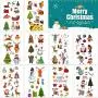 Autocollants temporaires de Noël, Décorations de Noël avec le Père Noël, l'Arbre de Noël, les Chaussettes, les Sacs Cadeaux pour Enfants, Fête de Noël, Tattoos de Noël amusants pour enfants (10 feuilles) Autocollants temporaires de Noël, Décorations de Noël avec le Père Noël, l'Arbre de Noël, les Chaussettes, les Sacs Cadeaux pour Enfants, Fête de Noël, Tattoos de Noël amusants pour enfants (10 feuilles)