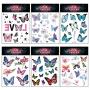 Konsait Kids Tattoos Butterfly Temporary Tattoos, Fake Tattoo Sticker for Girls Kids Women Childrens Birthday Party Bag Filler Gift Birthday Girls Party Favors, 16 Sheets