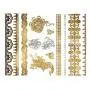Terra Tattoos Gold Henna Temporäre Tattoos - 75 Fälsche Metalltattoos