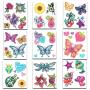 Crenstone Glitter Tattoos ~ 50 Dazzling Designs ~ Hearts, Butterflies, Flowers, and More!