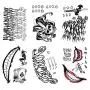DaLin 6 Sheets The Joker Temporary Tattoos Stickers from Suicide Squad for Costume Accessories and Parties, Perfect for Masquerade Halloween Joker Cosplay DaLin 6 Sheets The Joker Temporary Tattoos Stickers from Suicide Squad for Costume Accessories and Parties, Perfect for Masquerade Halloween Joker Cosplay