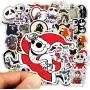 Halloween Thema Aufkleber für Laptops, The Nightmare Before Christmas und Tim Burtons Aufkleber, wasserdicht für Fahrräder, Skateboards, Gepäck, Graffiti Patches, 50 PCS