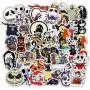 Halloween Thema Aufkleber für Laptops, The Nightmare Before Christmas und Tim Burtons Aufkleber, wasserdicht für Fahrräder, Skateboards, Gepäck, Graffiti Patches, 50 PCS