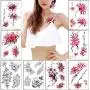 8 Sheets Big Flowers Peony Watercolor Temporary Tattoos Sleeves for Women Tattoo Stickers Waterproof Shoulder Back Body Art Sexy Tatoos (style9) 8 Sheets Big Flowers Peony Watercolor Temporary Tattoos Sleeves for Women Tattoo Stickers Waterproof Shoulder Back Body Art Sexy Tatoos (style9)