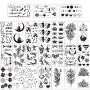 Konsait Temporary Tattoos for Adults Women Men Kids(60 Sheets), Waterproof Temporary Tattoo Fake Black Tribal Body Art Stickers Face Arm Sleeve Neck Wrist Tattoos Totem Flower Butterfly Shark Feather Konsait Temporary Tattoos for Adults Women Men Kids(60 Sheets), Waterproof Temporary Tattoo Fake Black Tribal Body Art Stickers Face Arm Sleeve Neck Wrist Tattoos Totem Flower Butterfly Shark Feather