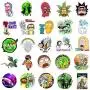 Acekar Rick and Morty Stickers for Hydro Flask, | 50 PCS | Vinyl Waterproof Stickers for Laptop,Skateboard,Water Bottles,Computer,Phone, Cute Anime Stickers (Rick and Morty)