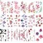 Étiquettes temporaires à l'eau pour fleurs, 30 feuilles, pour femmes, filles et enfants. Étiquettes temporaires à l'eau pour fleurs, 30 feuilles, pour femmes, filles et enfants.