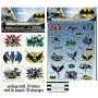 Batman 4 ct Sheets with 80 Stickers and 4 ct Sheets with 24 Tattoos by BT Batman 4 ct Sheets with 80 Stickers and 4 ct Sheets with 24 Tattoos by BT
