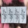 DaLin 4 Sheets Sexy Floral Temporary Tattoos for Women Flowers Collection (Snake and Cherry)