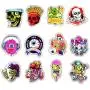 Vinyl Horror Stickers 50 Pcs Scary Stickers Pack Horror Decals Stoner Stickers for Laptop Ipad Car Luggages Water Bottle Helmet