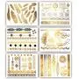 Terra Tattoos Temporary Metallic Tattoos - 75 Fake Gold Tattoos Terra Tattoos Temporary Metallic Tattoos - 75 Fake Gold Tattoos