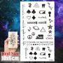 8er Set Kleine Sexy Lippen Blatt Schwarz Cartoon Temporäre Tattoos Für Kinder Niedliche Sterne Kinder Tattoosticker Infinity Love Damen Finger Kunst Wasserdicht Tatoos Mädchen Diamanten