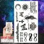 8er Set Kleine Sexy Lippen Blatt Schwarz Cartoon Temporäre Tattoos Für Kinder Niedliche Sterne Kinder Tattoosticker Infinity Love Damen Finger Kunst Wasserdicht Tatoos Mädchen Diamanten