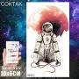 COKTAK 8 Pieces/Lot 3D Watercolor Blue Astronaut Cartoon Kids Temporary Tattoos For Children Cute Space Man Children Tattoo Sticker Women Girls Boys Body Art Waterproof Tatoos Sheet