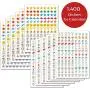 CRANBURY Daily Planner Stickers for Calendars - (Set of 1400), 46 Unique Designs, Calendar Stickers for Bullet Journal, Daily Planner, Agenda or Notebook, Planner Stickers and Office Accessories