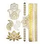 Tattoos Métalliques Henna Temporaires Terra – 75 Tattoos Temp Or Tattoos Métalliques Henna Temporaires Terra – 75 Tattoos Temp Or