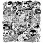 Laptop Stickers, Computer Stickers for Laptop Water Bottles Hydro Flask Car Bumper Skateboard Guitar Luggage Waterproof Vinyl Decals Cool Graffiti Stickers Pack (150 Pcs Black and White Stickers) Laptop Stickers, Computer Stickers for Laptop Water Bottles Hydro Flask Car Bumper Skateboard Guitar Luggage Waterproof Vinyl Decals Cool Graffiti Stickers Pack (150 Pcs Black and White Stickers)