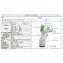 Stirnthermometer für Erwachsene (ohne Batterien), berührungslose Thermometer, Stirn- und Ohrthermometer für Baby, Kinder & Erwachsene und Lebensmittel