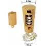 6er Bauch LED Weinbottillampe mit Korkstopfen, 3,3 m Silberdraht Korkleuchte Mini Dekorations-Lichterkette, geeignet für Weinbottelarbeiten Party Hochzeit Weihnachtsdekoration (Farbiges Licht (3,3 m) 10LED)