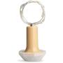 Tatasay Bottle Lights with Cork 2.6ft Silver Wire 9LED Fairy Mini String Light for Liquor Bottles Crafts Party Wedding Decor, 6 Pack