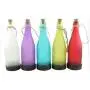 YINGMAN LED Solar Powered Bottle Light Hanging Patio Lamp Flame Effect Garden Yard Hanging Lamp (Set of 5)