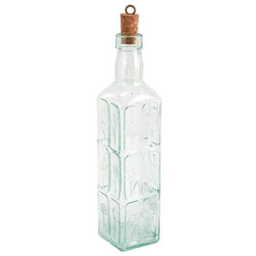 Bormioli Rocco Country Home Fiori Bottle, 18-1/2-Ounce, Clear