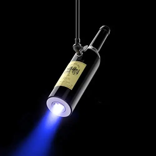 Éclairage de suivi HSL, Spots pour plafond et mur, Lampes de cascade de suivi, Luminaires en bouteille de vin, utilisés pour l'éclairage d'art intérieur, les armoires à vin, l'éclairage de bar, Noir (Bleu brillant). Éclairage de suivi HSL, Spots pour plafond et mur, Lampes de cascade de suivi, Luminaires en bouteille de vin, utilisés pour l'éclairage d'art intérieur, les armoires à vin, l'éclairage de bar, Noir (Bleu brillant).