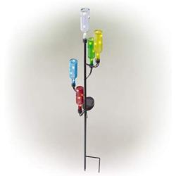 Alpine Corporation QTT504SLR Solar Stake, 37 Inch Tall, Multi-Color