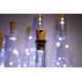 Weinlicht-Kerzenform, LoveNite 15er Pack Akkubetrieben 10 LED Silberdraht Farbige Mini Lichterkette (Ohne Flaschen) für DIY, Party, Weihnachten, Hochzeit Dekoration (Kalter Weiß)