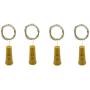 LiXiongBao 4er Pack 6,6 Ft 20 LED Akku-betriebene Mini Feen-Lichter Weinvorratsleuchten mit Korken für DIY, Party, Dekoration, Weihnachten, Halloween, Hochzeit, Outdoor, Terrasse, Garten, Wegbeleuchtung (Warmweiß)