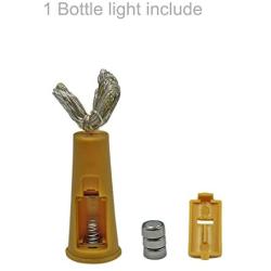 10 Pack 75& Wine Bottle Lights with Cork , Warm Light Up Bottol Cork,Flash Model for Christmas Party Party Wedding Christmas Festival Bar Decoration