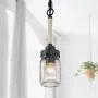 Optimant Lighting Mason Jar Pendant Lighting, Mini Farmhouse Hanging Light Fixture for Kitchen Island, Hallway, Sink, Foyer and Bedroom Optimant Lighting Mason Jar Pendant Lighting, Mini Farmhouse Hanging Light Fixture for Kitchen Island, Hallway, Sink, Foyer and Bedroom