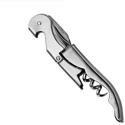 Professional Waiter´s Corkscrew for all Cork Stoppered and Beer Cap Bottles-Stainless Steel Lightweight Corkscrews for Wine Bottles-Set of 1 Wine Opener Used for the Best Waiters