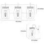 LALUZ Bathroom Vanity Light Fixtures, 3-Light Mason Jar Lights with Superior Glass Cover and Faux Wood Finish, L18” x H8” x W9.5” LALUZ Bathroom Vanity Light Fixtures, 3-Light Mason Jar Lights with Superior Glass Cover and Faux Wood Finish, L18” x H8” x W9.5”