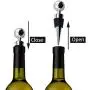 Bouchons en acier inoxydable JETKONG pour bouteilles de vin et de boissons, Design Ball, Jeu de 3 (Argent)