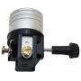 B&P Lamp Antique Brass Finish Table Lamp Wiring Kit with 10 Inch Harp, 3-Way Socket