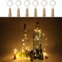 Anpro 6 Pack Wine Bottle Lights, Warm White Cork Lights String Lamp by 3A Battery Operated, for Christmas Party, DIY Decor Party and Wedding Valentines Day Gift