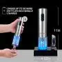 Secura Electric Wine Opener, Automatic Electric Wine Bottle Corkscrew Opener with Foil Cutter, Rechargeable (Stainless Steel) Secura Electric Wine Opener, Automatic Electric Wine Bottle Corkscrew Opener with Foil Cutter, Rechargeable (Stainless Steel)