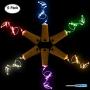 AFUNTA 6 Pcs Cork Lights with Screwdriver, Bottle Lights Fairy String LED Lights, 30 Inches Copper Wire 15 LED Bulbs Suitable Party Wedding Concert Festival Christmas Tree Decoration -Multi Colors