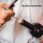 Professional Waiter´s Corkscrew for all Cork Stoppered and Beer Cap Bottles-Stainless Steel Lightweight Corkscrews for Wine Bottles-Set of 1 Wine Opener Used for the Best Waiters Professional Waiter´s Corkscrew for all Cork Stoppered and Beer Cap Bottles-Stainless Steel Lightweight Corkscrews for Wine Bottles-Set of 1 Wine Opener Used for the Best Waiters