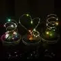 Solar Mason Jar Lid Lights 8er Pack, 30 LED Solar String Light Waterproof Fairy Hanging Lighting Solar Lids Jar Lights with 8 Hangers (Keine Gläser) für Garten, Terrasse, Tisch, Hochzeit Dekoration, Farbige