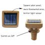 Square Solar Powered Wine Bottle Lights, MeteorShower 8 Pack 20 LED Waterproof Fairy Cork String Craft Lights for Wedding Christmas, Outdoor, Holiday, Garden, Patio Pathway Decor (Warm White)